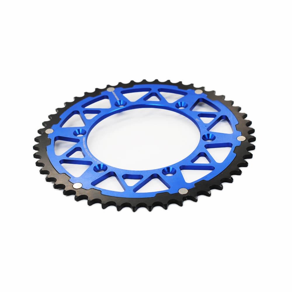 CNC Aluminum Steel Composite 50 T Rear Chain Sprocket For WR250F WR400F WR426F WR450F YZ125 YZ250 YZ250F YZF250 YZ250FX YZ250X YZ400F YZ426F YZ450F YZF450 YZ450FX WR YZ 250F 450F Dirt Bike