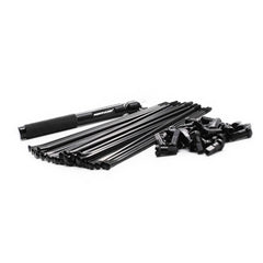 MXCHAMP Black Stainless Steel Dirt Bike Spokes and Colored Nipples with Spoke Wrench Kit for Suzuki RMZ250 RMZ450 RM125 RM250
